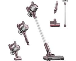 RFWR® Draadloze en krachtige stofzuiger voor huisdieren met LED-display en 60 minuten looptijd