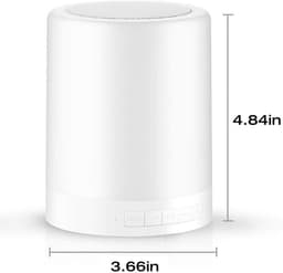 Crrynuo Luidsprekers - Bluetooth speaker - Patje Licht- draadloze - Aanraken - Kleurrijk - Wit — thumbnail 4