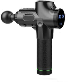 Massagepistool met 6 verwisselbare massagekoppen Zwart — thumbnail 1