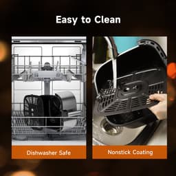 Aigostar OmniCook - Airfryer XXL - 8,8L - Dubbele verwarmingselementen - 2200W - Heteluchtfriteuse met kijkvenster - 13 Programma's — thumbnail 3