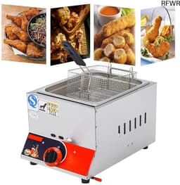 RFWR® Commerciële gasfriteuse met hoge capaciteit en roestvrij staal — thumbnail 1