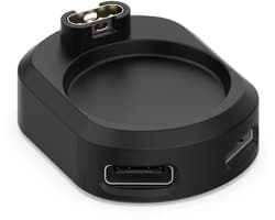 OneOne draadloze lader voor smartwatch met 0,25m oplaadkabel. Oplader adapter past op Garmin Forerunner 55, 158, 945, 935, 245, 245M, 255, 255s, 45, 45S, 645, 645M, 745, 945, 955, instinct 2 / 2S / Tide / Tactical, Venu Sq, Venu / 2 / 2 plus / 2S