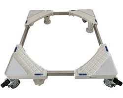 Universele Wasmachine Verhoger – Verstelbaar Onderstel met Zwenkwielen en Rem – Voor Wasmachine, Vaatwasser, Droger – Tot 300 kg