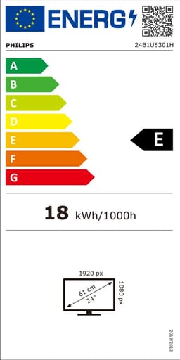 Philips 5000 series 24B1U5301H/00 LED display 60,5 cm (23.8") 1920 x 1080 Pixels Full HD LCD Zwart — thumbnail 8