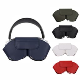 Accessoires voor hoesjes - Koptelefoonhoesje - Leren hoesje - Kras- en stofbestendige, draagbare reishoes - Stofbestendige reistas - Opbergtas voor koptelefoon - Compatibel met Apple Airpods Max Smart Case - Donkerblauw — thumbnail 2