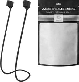 Somstyle Magnetische Band Geschikt Voor Apple Airpods 1, 2, 3, Pro 1 & 2 - Anti Lost Siliconen Voor Draadloze Oordopjes - Koord - 80cm - Zwart — thumbnail 5
