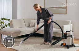 Zeegma Wash 1400W – Krachtige stofzuiger met wasfunctie – Tapijtreiniger en bekledingreiniger – Waterstofzuiger met HEPA-filter – Inclusief 3 extra stofzuigerzakken 20L – Voor auto, meubels en vloeren – Blaasfunctie – 4L tank – 13m bereik – Waszuiger — thumbnail 4