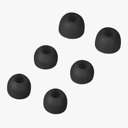 kwmobile 6x cover voor in-ear oortjes geschikt voor JBL Wave Beam / Beam 2 / Wave 200TWS - Vervangende oordopjes van siliconen in zwart - 3 maten — thumbnail 5