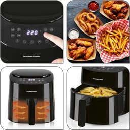 Gourmet Maxx Hetelucht friteuse digitaal - 4,5 liter - 1400W - swart — thumbnail 3