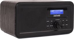 Denver DAB Radio - Retro Radio - FM Radio - Keukenradio - Draagbare radio - Batterijen & Netstroom - DAB30 - Zwart — thumbnail 1