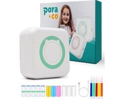Pora&Co - Mini Printer voor Mobiel - Fotoprinter voor Smartphone - Groen