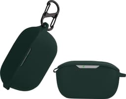 kwmobile Hoes geschikt voor JBL WAVE BUDS - Siliconen cover voor oordopjes in donkergroen — thumbnail 1