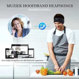Bluetooth Draadloze Slaap Hoofdtelefoon 5.2 met HD Stereoluidsprekers - Perfecte Tech-gadget voor Sporters, Zijslapers - Cadeau voor Mannen en Vrouwen — thumbnail 5