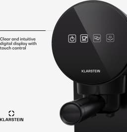 Klarstein Espresso koffiezetapparaat met melkopschuimer, 0,9 L retro mini-espressomachine met filterhouder, klein 1360 watt koffiezetapparaat, koffiemachine voor cappuccino, latte & macchiato — thumbnail 4