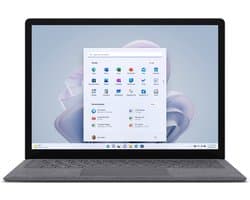 Microsoft Surface Laptop 5 Intel® Core™ i5 i5-1245U 34,3 cm (13.5") Touchscreen 16 GB LPDDR5x-SDRAM 256 GB SSD Wi-Fi 6 (802.11ax) Windows 11 Pro UK International Platina