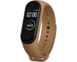Kiraal Nova - Stappenteller - Activity Tracker - Temperatuurmeter - Bloeddrukmeter - Hartslagmeter - Smartwatch - Horloge - Heren - Dames - Nederlandse Handleiding - Bruin