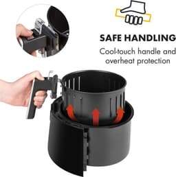 AirVital heteluchtfriteuse 1300W 2,5L CeraPlus anti-aanbaklaag touch zwart — thumbnail 9