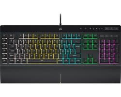 Corsair K55 RGB PRO toetsenbord Gamen USB Zwitsers Zwart