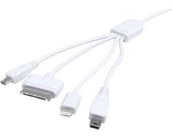 Eufab - Universele USB-oplaadkabel met 4 Poorten - 4 in 1