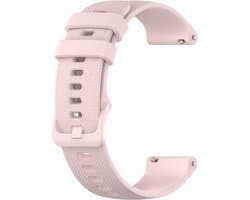 Universeel Smartwatch 18MM Bandje Siliconen met Gespsluiting Roze
