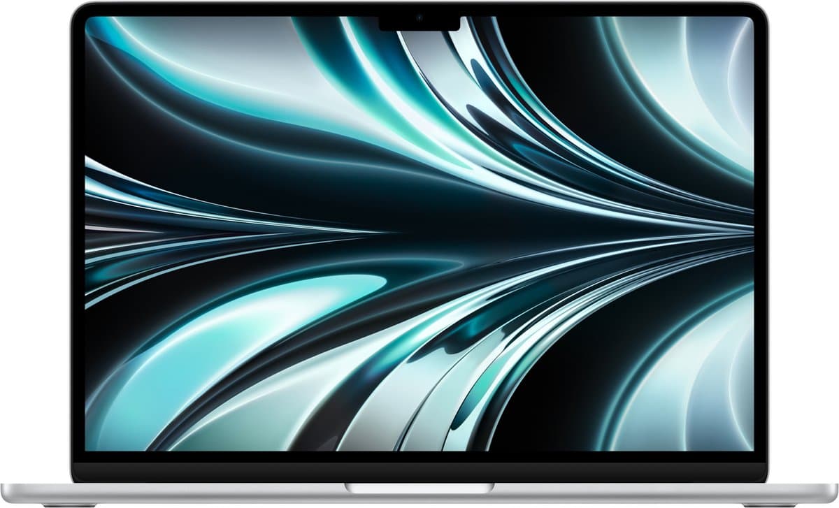 Apple MacBook Air (2022) MLXY3N/A - CTO - 13.6 inch - Apple M2 - 256 GB - Zilver — afbeelding 1