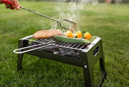 Blaupunkt - Opvouwbare BBQ | Barbecue Grill -Voor Camping / Reizen - draagbare houtskool — thumbnail 2