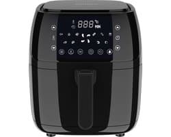 Silvercrest Heteluchtfriteuse XL - Temperatuur: 60 - 200 °C - Inhoud: 1,4 kg - Airfryer - Met extra grote frituurmand - Om te frituren zonder extra olie of vet - Ook voor grillen, bakken en braden