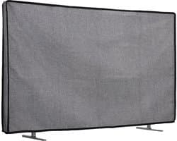 kwmobile linnen beschermhoes voor smart tv geschikt voor 49-50" TV hoes - Opvouwbare tv hoes - Televisie cover in donkergrijs