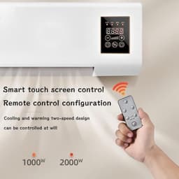 Draagbare Airco - Mobiele Klimaat unit - Comfort het hele jaar - Koelen en verwarmen - 2000W - Wit — thumbnail 4