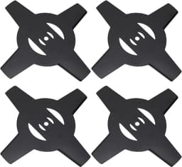 Grasmaaier Bladen - Onkruid Snijders - Gazon Onderhoud - Duurzaam Koolstofstaal - 4 Stuks - Metaal — thumbnail 1