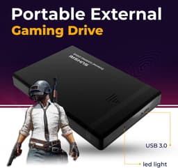 SUHSAI 1TB externe gaming harde schijf USB 3.0 voor gaming - Zwart - ShopVlot — thumbnail 5
