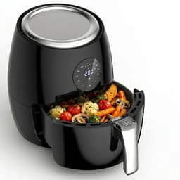 Airfryer 3,5L – Heteluchtfriteuse 360° – Multifunctioneel – Instelbare Temperatuur – Vaatwasserbestendige Mand — thumbnail 1