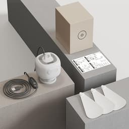 1 stuk - USB-plafondventilator - Drie instelbare snelheden - Bureauventilator - Tentventilator - 27 cm - Voor verkoeling binnen, op het bureau, buiten, in de tent en op reis - Wit — thumbnail 4