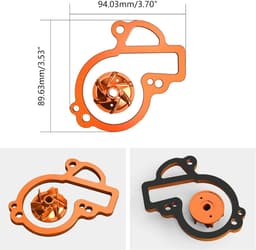 Waterkoeler Kit - Motor Koeling - Motor Optimalisatie - Grotere Waaierschoepen - 10-15 Graden Lager - Aluminium — thumbnail 3
