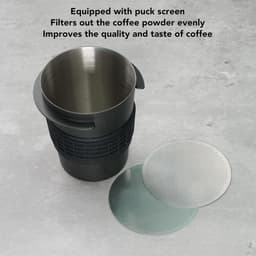 Doseerbeker Koffie - Koffie Accessoire - Espresso Bereiding - Met Puckscherm - Gemiddelde Capaciteit - Zwart — thumbnail 2