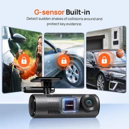 Auto Camera - Rijrecorder - Verkeersveiligheid - Hoge Resolutie Opname - 1440p QHD - Zwart — thumbnail 2