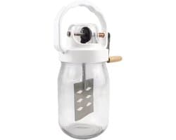 Handmixer Menggereedschap - Keuken Accessoire - Zelf Boter Maken - Hittebestendige Glazen Pot - 1500 ml Capaciteit - Meerkleurig