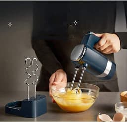 Keukenmixer - Mixer Accessoires - Bakken en Koken - 10 Snelheden Turbo - 180 Watt - Donkergroen — thumbnail 2