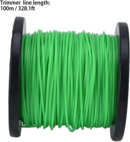 SnelShoppen - 2mm Grastrimmerdraad - Vierkante Trimmerlijn op Spoel - Tuinaccessoires voor Grasmaaier - 100m Groen — thumbnail 5