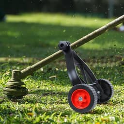 SnelShoppen - Graszager met Verstelbare Steun voor Grastrimmer met Wielen, Ondersteuningswiel voor Grasmaaier, Elektrische Borstelsnijder Accessoires — thumbnail 5