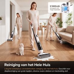 Lubluelu T6 nat- en droogzuiger - 18Kpa Draadloze Nat- en droogzuiger met zelfreinigend systeem– Alles-in-één vloerreiniger - Geschikt voor Harde vloer — thumbnail 5