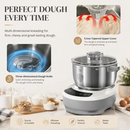 Brandistry - Deegkneedmachine - Keukenmachine - Deegmachine - Brood Bakken - Keukenmixer - 7 Liter - Roestvrij staal - 250W — thumbnail 3