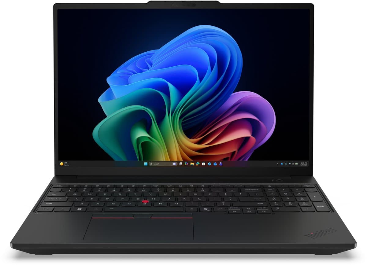 Lenovo ThinkPad T16 Gen 5 (Intel) Copilot+ PC Intel Core Ultra 5 325 Laptop 40,6 cm (16") WUXGA 32 GB LPDDR5x-SDRAM 512 GB SSD Wi-Fi 7 (802.11be) Windows 11 Pro Engels Zwart — afbeelding 1