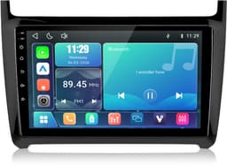 Cestovet LINUX Autoradio - Geschikt voor Vw Polo 6R 6C 2009-2017 - met Draadloos Carplay en Android Auto - 2009 2010 2011 2012 2013 2014 2015 2016 2017 - Bluetooth & Wifi USB & FM RDS & 2 DIN — thumbnail 1