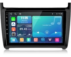Cestovet LINUX Autoradio - Geschikt voor Vw Polo 6R 6C 2009-2017 - met Draadloos Carplay en Android Auto - 2009 2010 2011 2012 2013 2014 2015 2016 2017 - Bluetooth & Wifi USB & FM RDS & 2 DIN