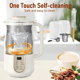 Automatische Amandelmelkmaker voor Zelfgemaakte Plantaardige Melk - 1000ml Capactiteit met Zelfreiniging — thumbnail 4