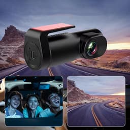 1080P WiFi-Dashcam Met 0,96 Inch Display En 170° Ultragroothoeklens - Nachtzicht WDR G-Sensor App-Bediening Loopopname 24-Uurs Parkeermodus - Zwart — thumbnail 2