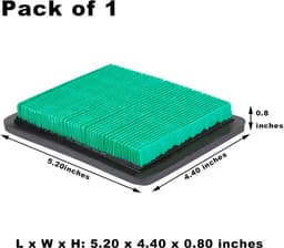 SnelShoppen - Vervangingsluchtfilter voor Honda Motoren GC135 GC160 GC190 GCV135 GCV160 - Tuin, Grasmaaier Luchtzuiveraar 13.2x11.2x2 cm — thumbnail 4