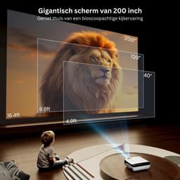 Zavio® Mini Beamer - Mini Projector - Beamer 4k — thumbnail 2