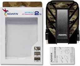 Externe Harde Schijf - Opslagapparaat Data - Bestanden Opslaan - Militaire Schokbestendigheid - 2TB - Camo — thumbnail 2